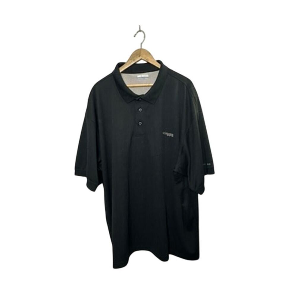 Columbia Omni-Shade Black Short Sleeve Polo Shirt Men's Size 4X